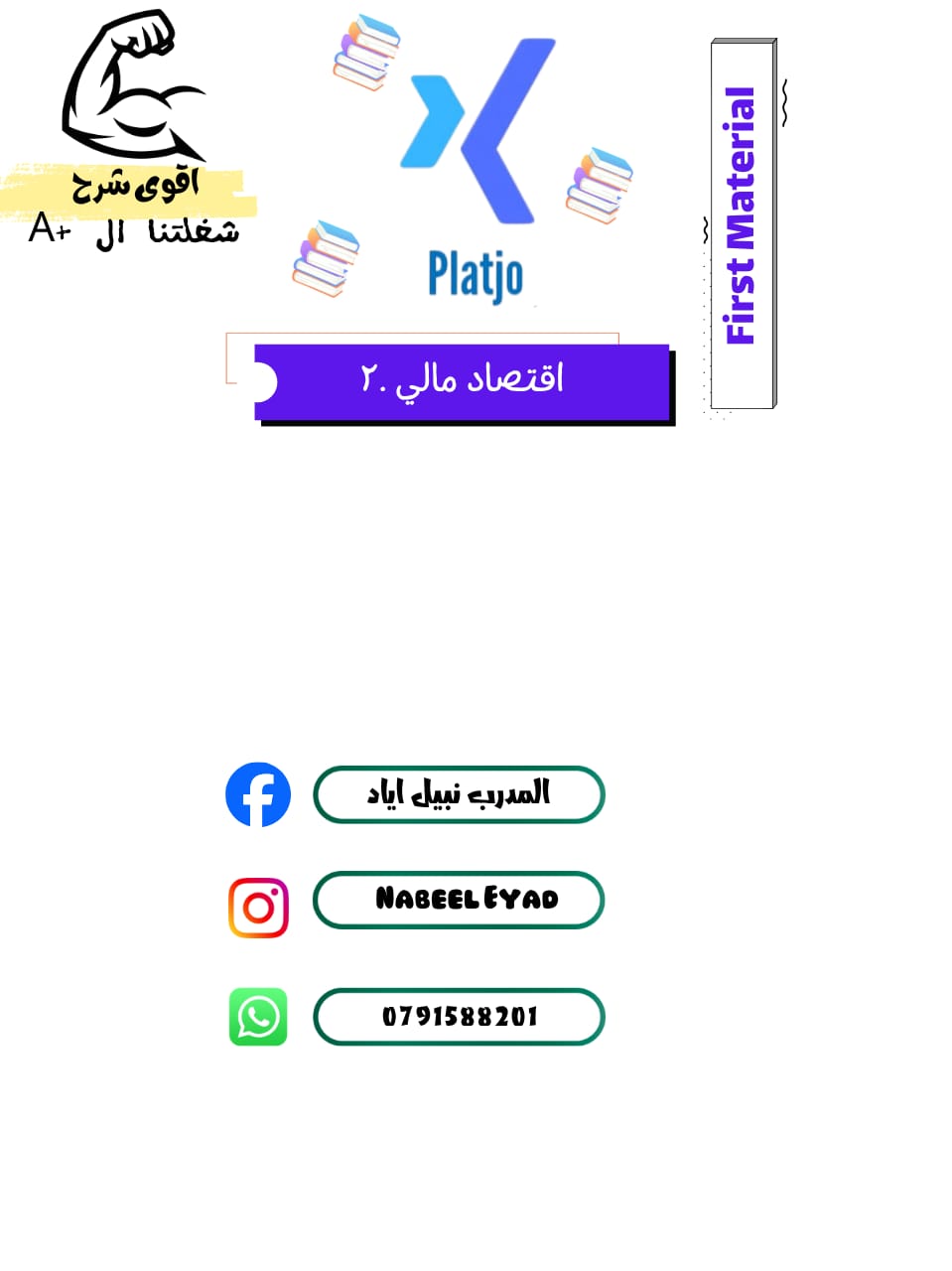 مساق اقتصاد مالي .2 | مادة الامتحان الأول (First Material)